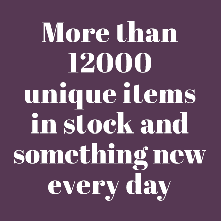 More than 12000 unique items